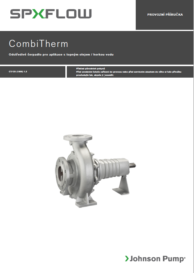 CombiTherm Centrifugal Pump. Instruction Manual